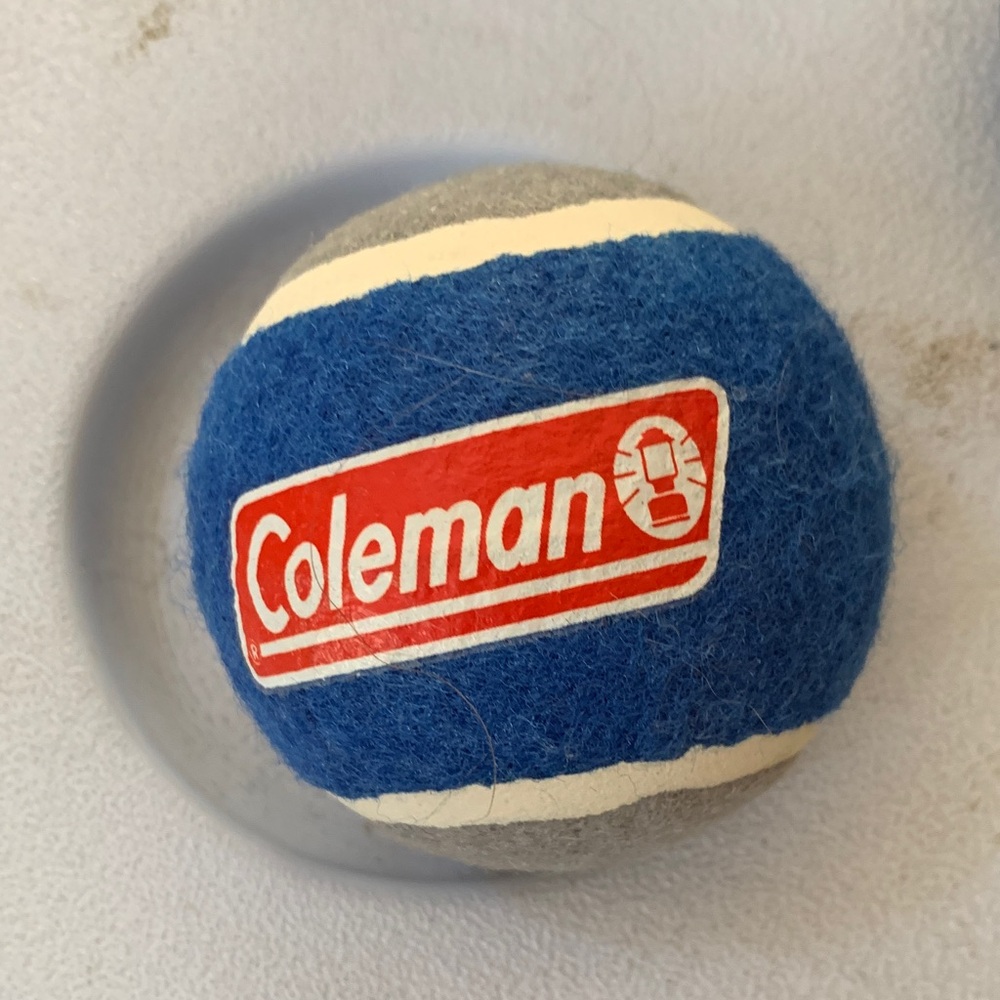 Coleman Blue and Gray Sports Ball dog toy
